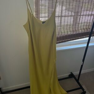 Elegant Yellow Slip Dress
